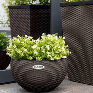 Круглое подвесное кашпо Rattan Ola Dom, 5л (1)