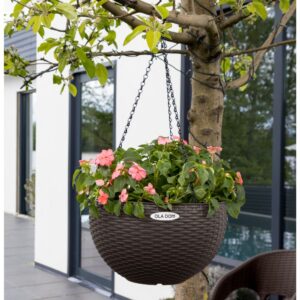 Круглое подвесное кашпо Rattan Ola Dom, 5л